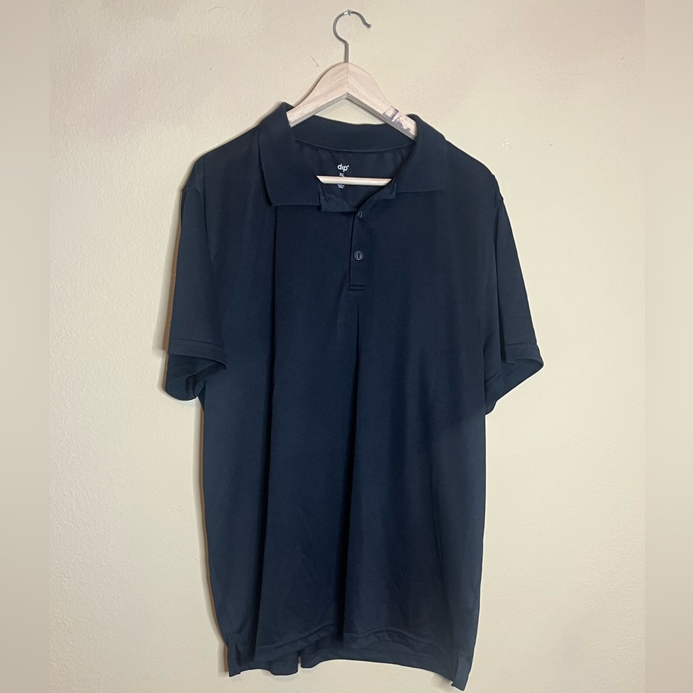 DIP Polo Black Short Sleeved- XL